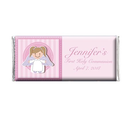 Religious Girl Personalized Chocolate Wrapper The Brat Shack Party Store