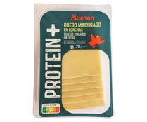 Queso curado en lonchas con extra de proteínas PRODUCTO ALCAMPO 150 g