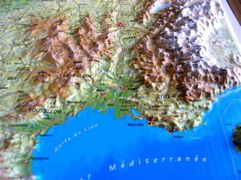 Map Of France Relief Map Worldofmaps Net Online Maps And Tra
