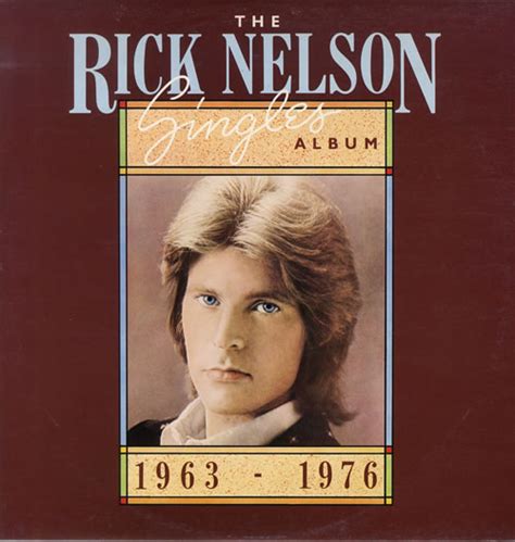 Ricky Nelson The Rick Nelson Singles Album 1963 1974 Uk Vinyl Lp Album