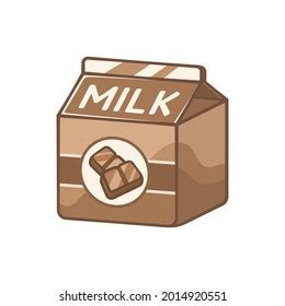 Small Chocolate Milk Carton Clipart Element Stock Vector (Royalty Free ...