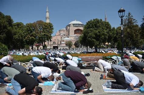 Cumhurba Kan Erdo An Ayasofya Camii Nde