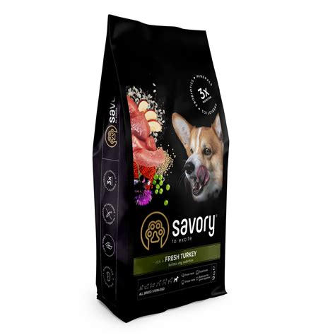 Savory All Breed Sterilised rich in Fresh Turkey корм зі свіжим м'ясом ...