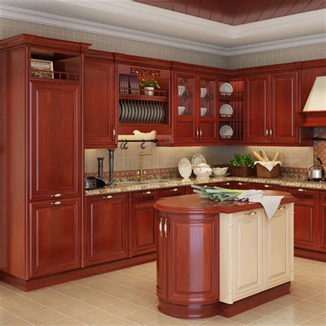 Guangzhou Custom Pvc Finish Wood Kitchen Cabinet For Small Department