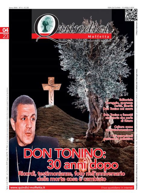 Quindici Molfetta Oggi 30 Anni Dalla Morte Di Don Tonino Bello In