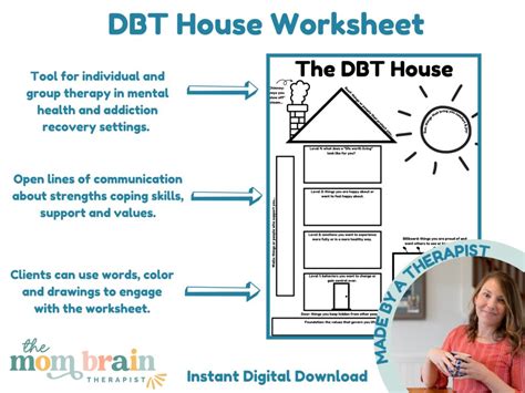 DBT House Worksheet For Mental Health And Addiction Treatment