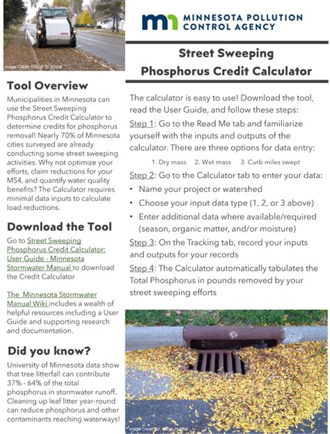 File Street Sweeping Calculator How To Guide Png Minnesota Stormwater