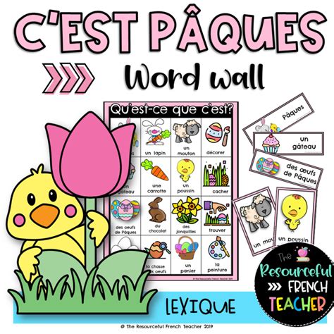 Fsl French Easter Vocabulary Lexique De P Ques