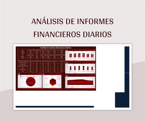 Plantilla de Formato Excel Análisis De Informes Financieros Diarios y