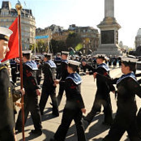 Trafalgar Day Parade London Sea Cadets