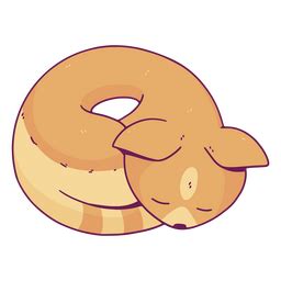 Diseño PNG Y SVG De Pan Gato Durmiendo Carácter Animal Para Camisetas