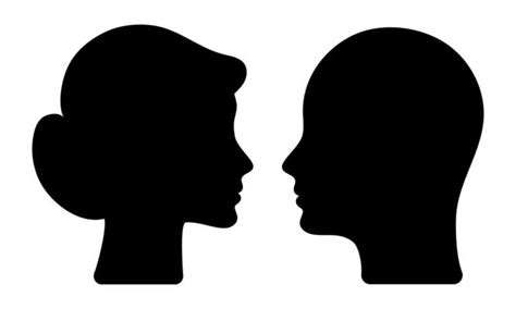 Man And Woman Silhouette Vector Art Icons And Graphics For Free Download