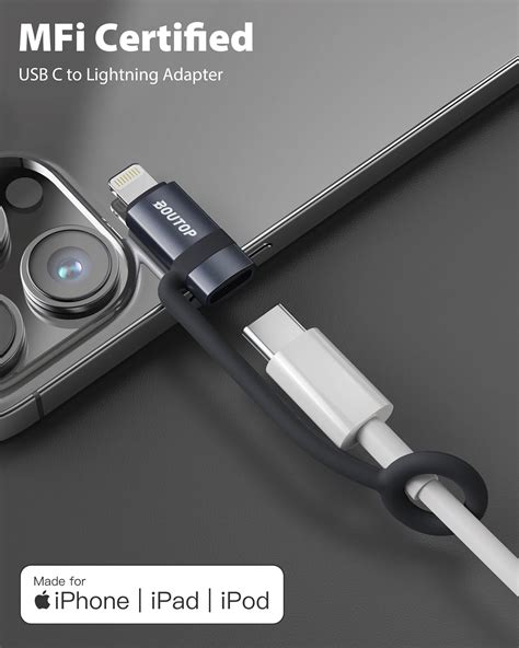 Certificado MFi Adaptador USB C A Lightning Adaptador Tipo C A