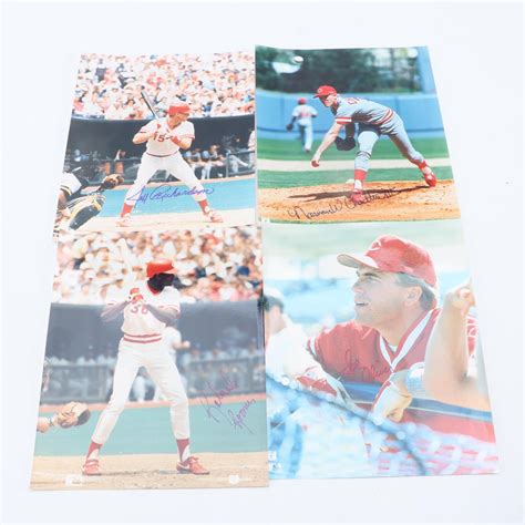 Cincinnati Reds Signed Photographs Featuring Marty Brennaman Joe Nuxhall More Ebth