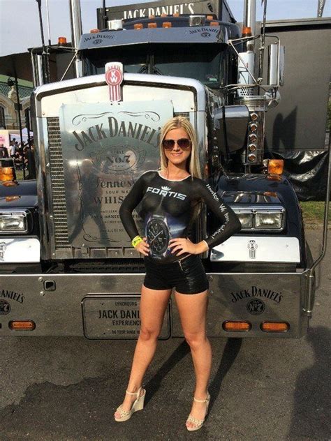 Truck And Girl Bodyart Heavy Duty Trucks Big Rig Trucks Semi Trucks
