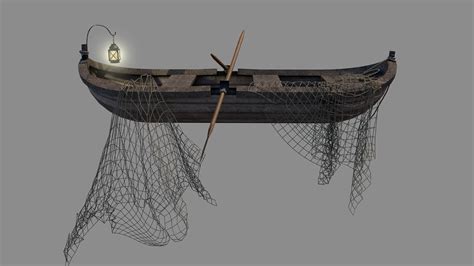 Medieval Fishing Boat - 3D Model by renatodalle