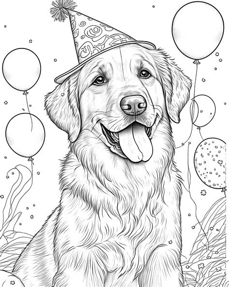 Golden Retriever Adult Coloring Pages Coloring Pages