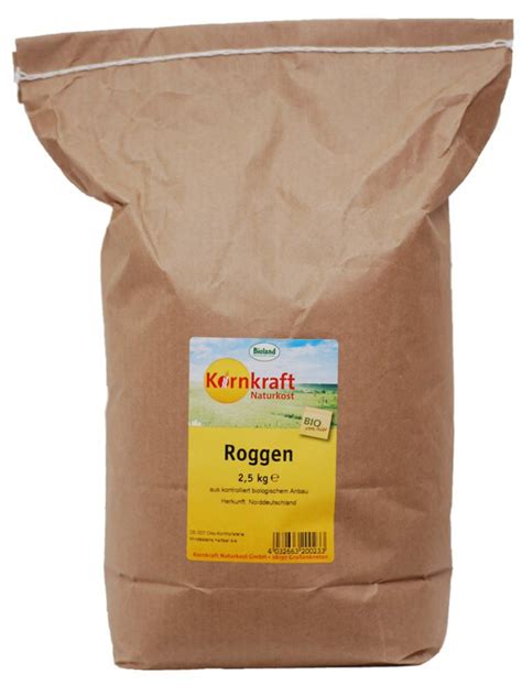 Kornkraft Bio Roggen Bioland 3 X 2 5kg Online Kaufen