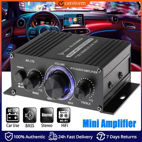 carstormak  mini audio power amplifier amp dual channel ww