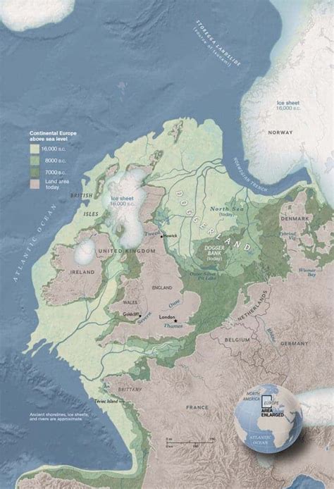 Doggerland - the land that connected Europe and the UK 8000 years ago