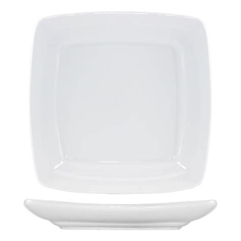 Iti Do S Square Dover Plate Porcelain European White