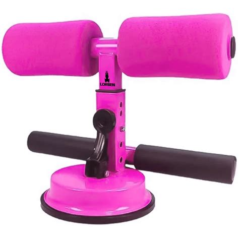 Aparelho para abdominal ventosa suporte pé exercícios rosa 6002