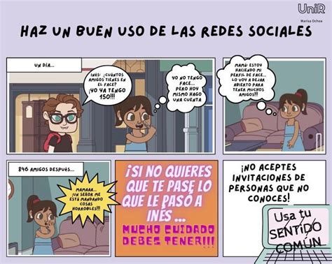 Historieta Buen Uso De Las Redes Sociales