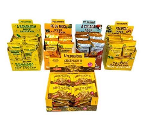 KIT PAÇOCA COCADA PÉ DE MOÇA BANANADA CHOCOPEANUTS Uncooked