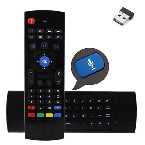 Mx Air Fly Mouse G Teclado Sem Fio Controle Remoto De Voz Para