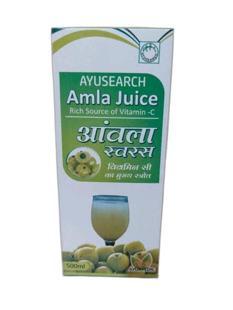 500ml Ayusearch Amla Juice Packaging Type Box Liquid At Rs 190