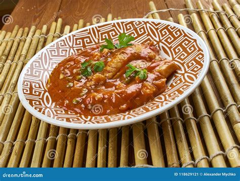 Katla Fish Curry stock image. Image of fish, tomatoes - 118629121