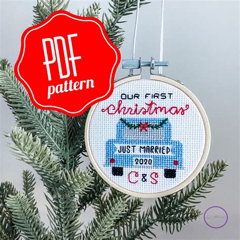 Our First Christmas Pdf Cross Stitch Pattern Etsy