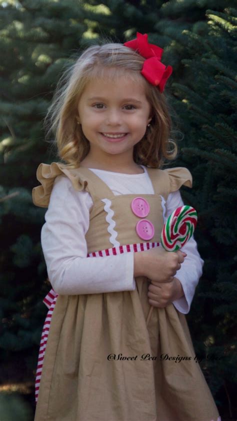 Girls Gingerbread Dress Girls Christmas Dress Holiday Dress Etsy