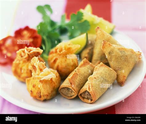Selection Of Chinese Starters Stock Photo 39559389 Alamy