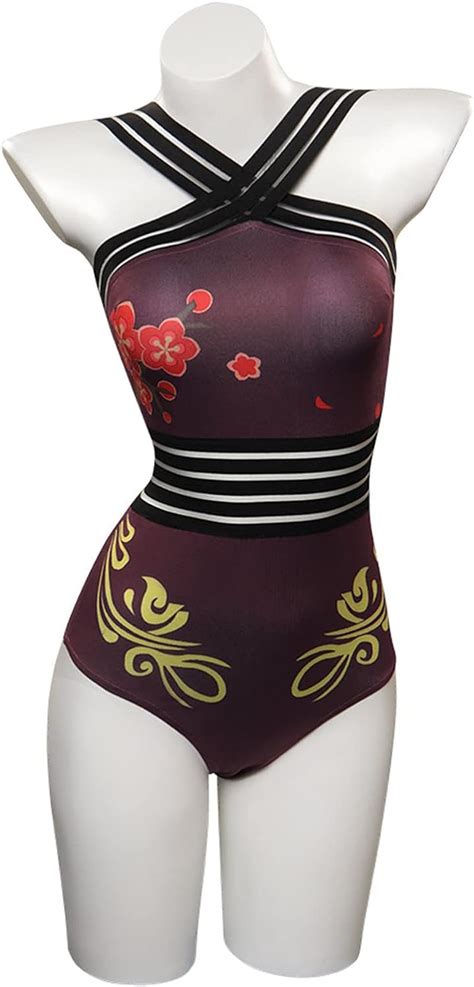 Amazon Genshin Impact Hu Tao Swimsuit For Women Sexy Bikini
