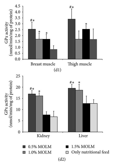 Antioxidant Enzymes Mda Sod Cat And Gpx Level In Chicken Muscles