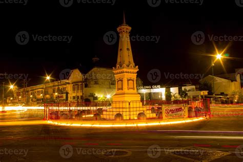 scenic view in the night at Yogyakarta monument Tugu Yogyakarta photo ...