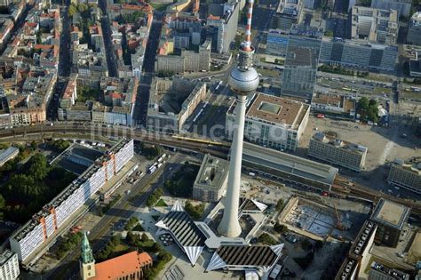 Berlin Aus Der Vogelperspektive Stadtansicht Vom Stadtzentrum Ost Der