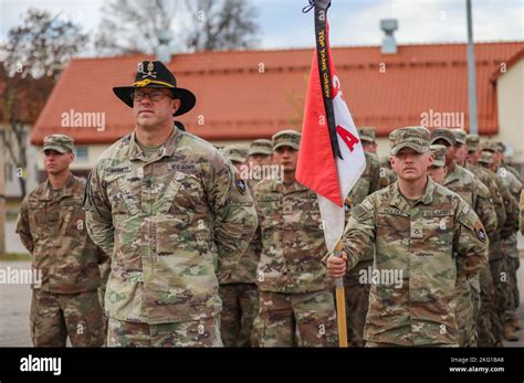 Us Army 1st Sgt Cameron Barnet First Sergeant Of Alpha Company Of