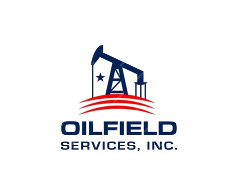 Premium Vector American Oil Field Oil Derrick Logo Design Template