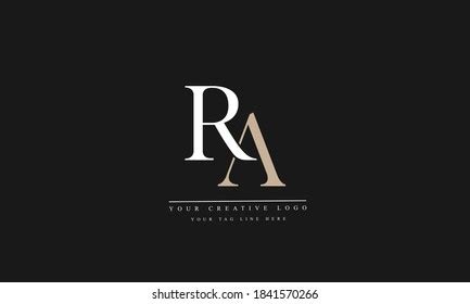 Ra Ar Abstract Vector Logo Monogram Stock Vector Royalty Free