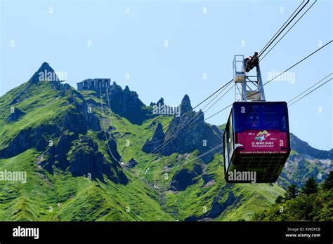 Le Mont Dore Cable Railway To The Sancy Summit Auvergne Volcanoes