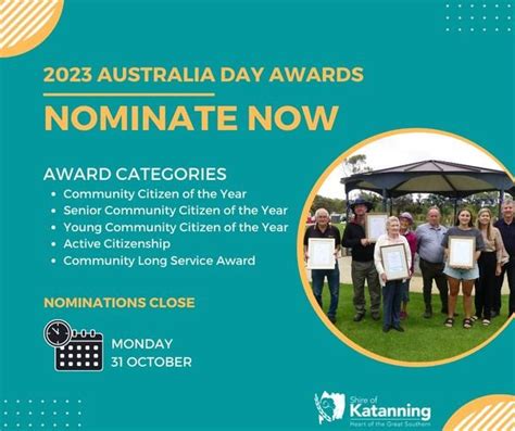 2023 Australia Day Awards — Katanning Hub Crc