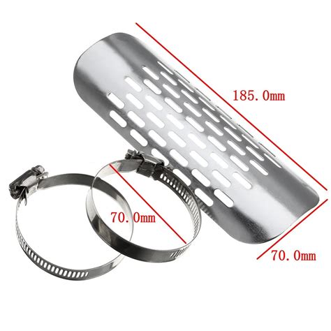 Chrome Motorcycle Exhaust Muffler Heat Shield Cover Guard For Kawasaki