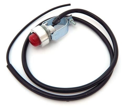 Universal Kill Horn Starter Button With Wire Custom Motorcycle