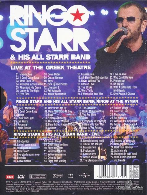 Ringo Starr And His All Starr Band Live At The Greek Theatre 3dvd