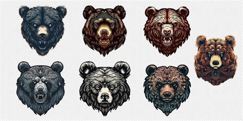 Premium PSD | Japanese style bear logo