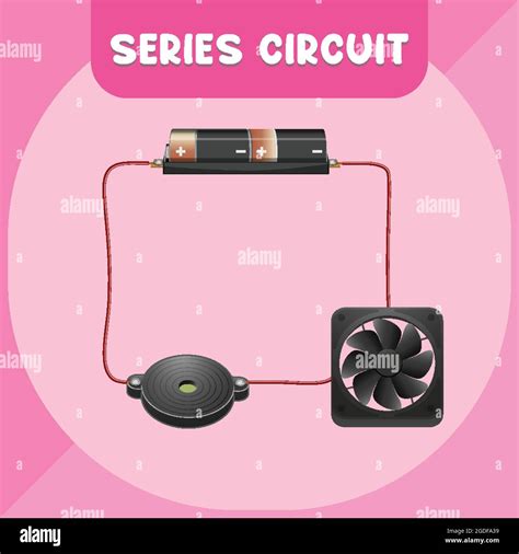 Series Circuit Infographic Diagram Illustration Stock Vector Image