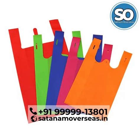 Plain U Cut Colored Non Woven Bags Manufacturer For Shopping At Rs 118