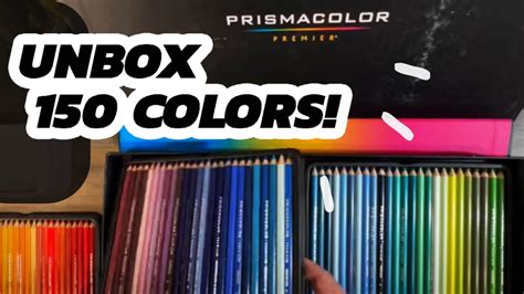 Unboxing And Swatching Prismacolor 150 Colored Pencils Youtube